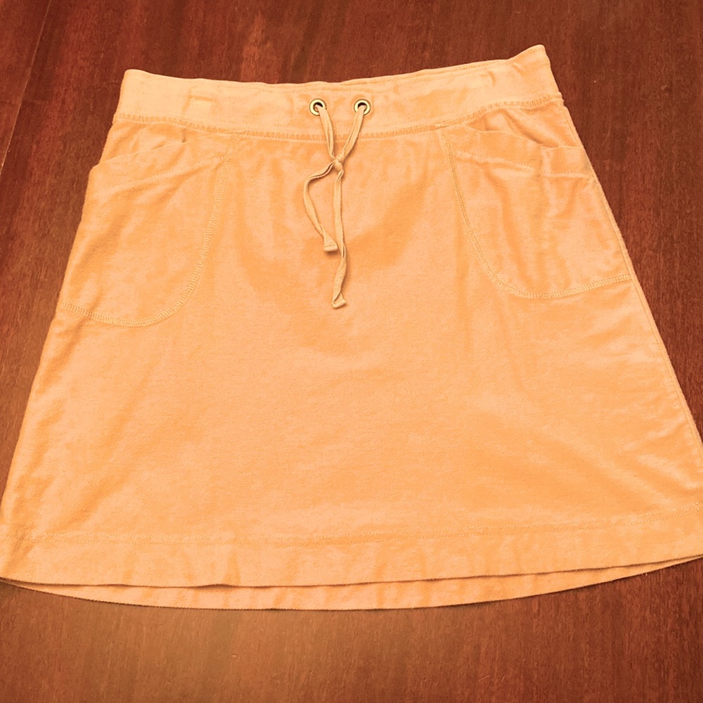 Merona women medium M khaki color skirt 100% cotton